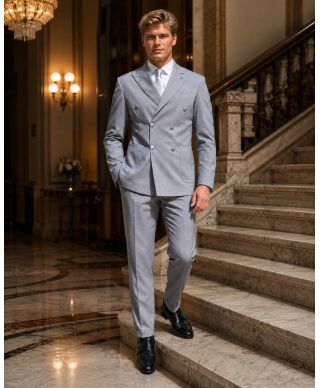 Giacca doppiopetto, grigia - Paul Miranda - Abbigliamento Gogolfun.it