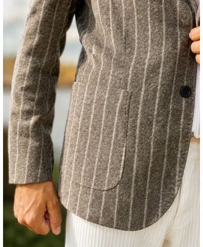 Giacca uomo beige, con cappuccio PAUL MIRANDA - Giacche uomo sportive - Gogolfun.it