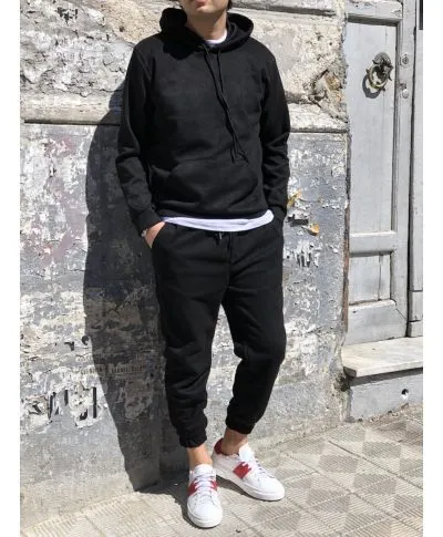Tuta uomo, nera economica In dainetto
