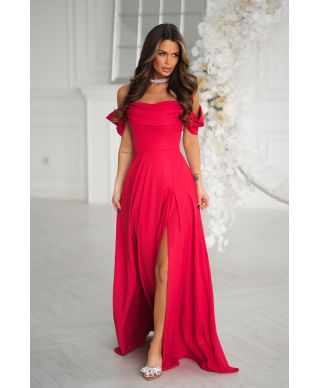 Abito elegante da cerimonia  rosso - Costa