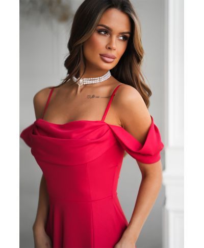 Abito elegante da cerimonia  rosso - Costa