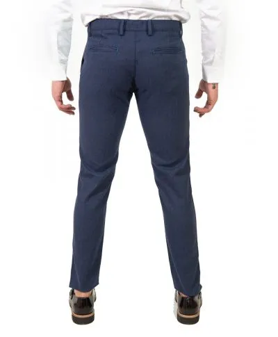Pantaloni Key Jey - Uomo - Microfantasia blu
