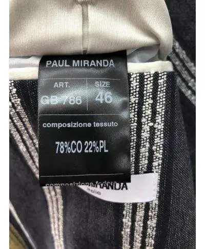 Giacca uomo particolare, a righe bianche e blu - Paul Miranda