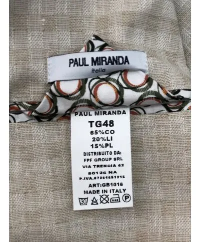 Giacca uomo particolare, beige - Paul Miranda