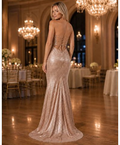 Vestito lungo elegante con scollo a cuore - Pasitea - Vestiti da matrimonio e diciottesimo online - Gogolfun.it