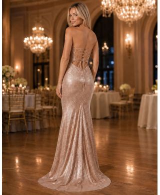 Vestito lungo elegante con scollo a cuore - Pasitea - Vestiti da matrimonio e diciottesimo online - Gogolfun.it