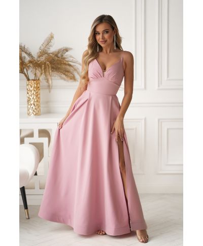 Vestito lungo elegante da cerimonia con gonna ampia – Ravenna