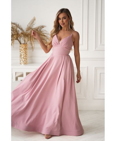 Vestito lungo elegante da cerimonia con gonna ampia – Ravenna