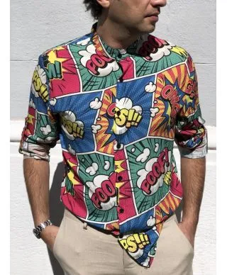 Camicia uomo fantasia - Coreana - Pop