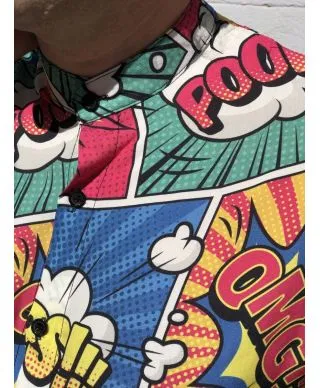 Camicia uomo fantasia - Coreana - Pop
