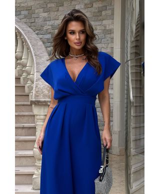 Tuta donna con pantaloni palazzo - Cobalto