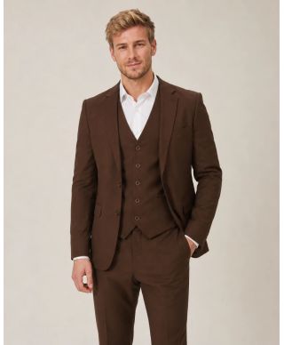 Abito uomo marrone, con gilet - Klemente - Abiti uomo particolari online - Gogolfun.it