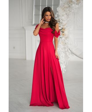 Abito elegante da cerimonia  rosso - Costa
