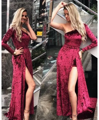 Vestito donna - Lungo - Monospalla
