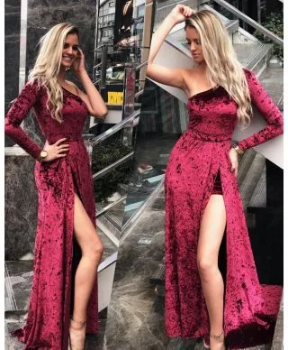 Vestito donna - Lungo - Monospalla