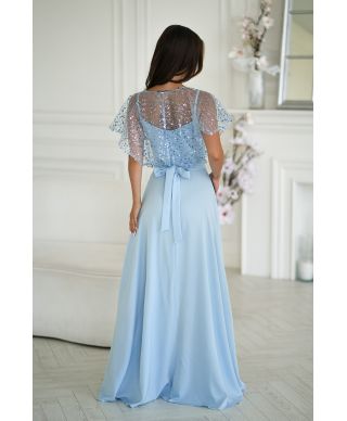 Abito elegante da cerimonia con spalle coperte - Eleonora