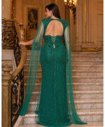 Abito gioiello curvy con maniche - Botero - Abiti taglie curvy - Gogolfun.it
