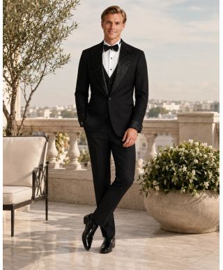 Smoking uomo nero con strass - Avignone