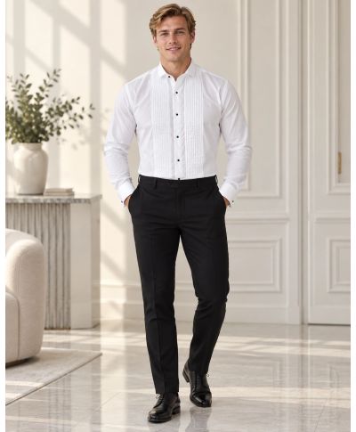 Camicia bianca da cerimonia - doppio polso - Otello - Camicie uomo da cerimonia - Gogolfun.it