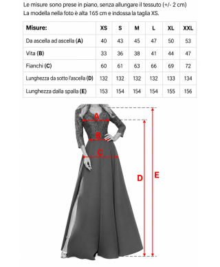 Abito lungo da sera elegante con spacco e rosa – marrone cioccolato – NAYLA