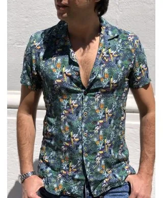 Key Jey - Camicia uomo fantasia - Maniche corte