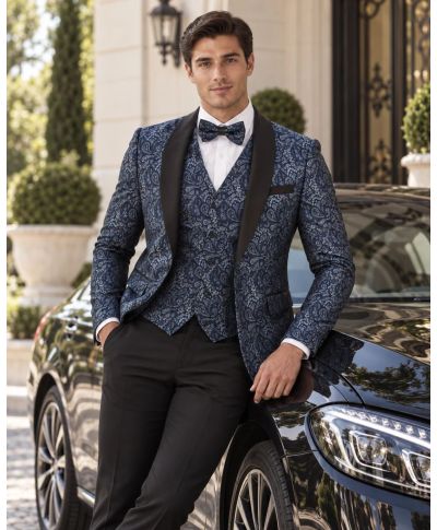 Tuxedo uomo con giacca particolare, petrolio - Lecce - Smoking uomo  particolari online - Gogolfun.it