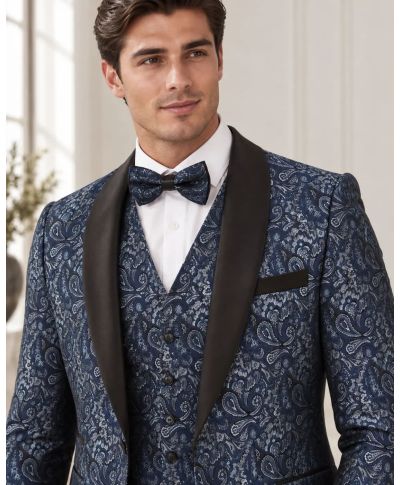 Tuxedo uomo con giacca particolare, petrolio - Lecce - Smoking uomo  particolari online - Gogolfun.it