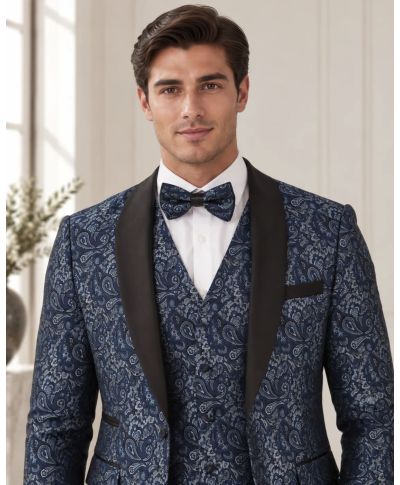 Tuxedo uomo con giacca particolare, petrolio - Lecce - Smoking uomo  particolari online - Gogolfun.it