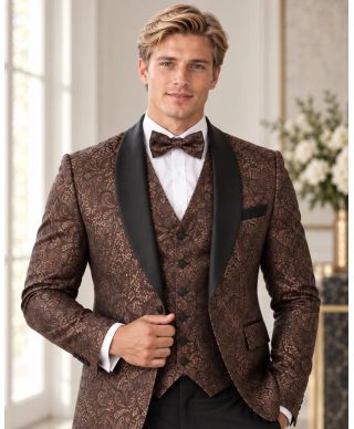 Tuxedo uomo con giacca particolare, Bronzo - Lecce - Smoking particolari online - Gogolfun.it
