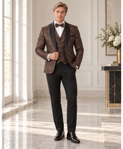 Tuxedo uomo con giacca particolare, Bronzo - Lecce - Smoking particolari online - Gogolfun.it