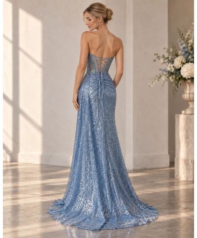 Abito a sirena con corpetto gioiello -  Themis - Abiti da Diciottesimo compleanno - Gogolfun.it