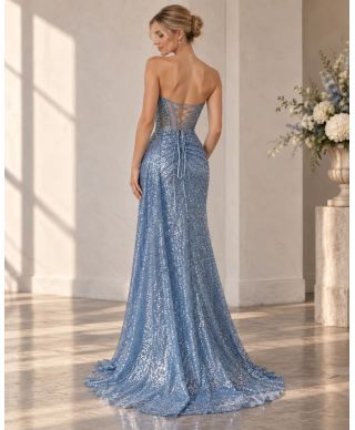 Abito a sirena con corpetto gioiello -  Themis - Abiti da Diciottesimo compleanno - Gogolfun.it
