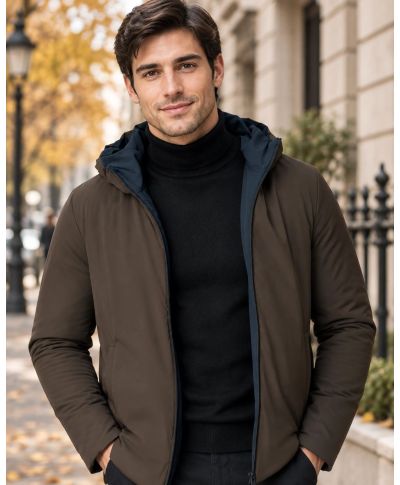 Parka uomo marrone, impermeabile - Zacopane - Gogolfun.it