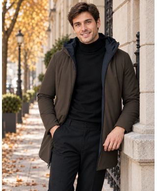 Parka uomo marrone, impermeabile - Zacopane - Gogolfun.it