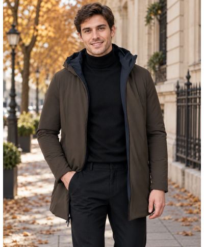 Parka uomo marrone, impermeabile - Zacopane - Gogolfun.it