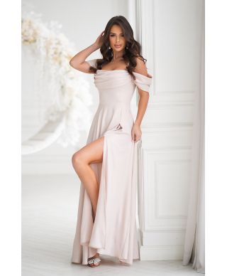 Vestito elegante da cerimonia - Oro - Costa