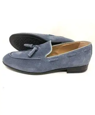Mocassini uomo, blu chiari - Made in Italy