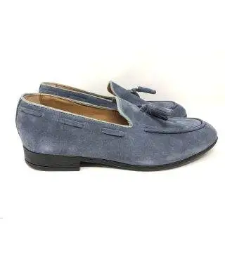 Mocassini uomo, blu chiari - Made in Italy
