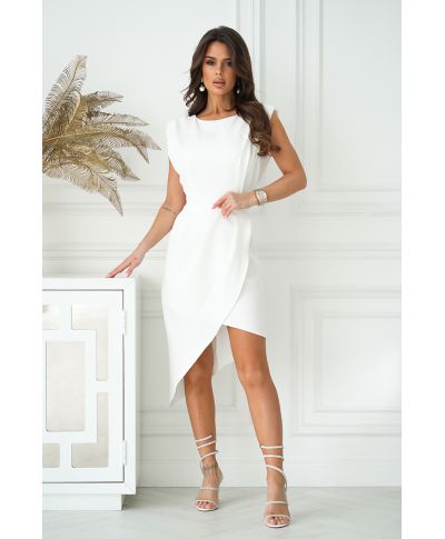 Vestito corto elegante - Tubino - Ecru