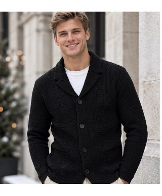 Cardigan uomo verde sportivo