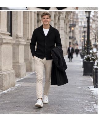 Cardigan uomo verde sportivo