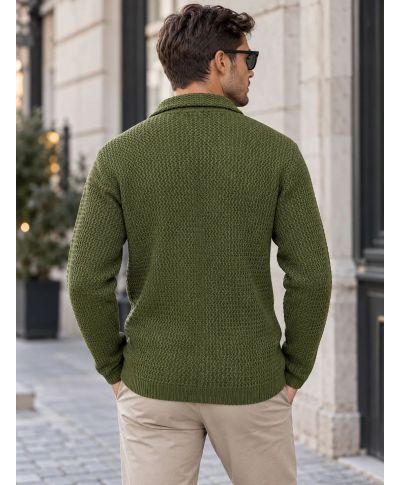 Cardigan uomo verde sportivo - Maglioni uomo online - Gogolfun.it