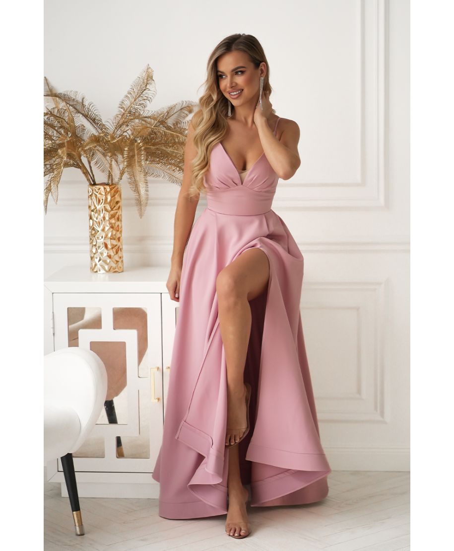 Vestito lungo elegante da cerimonia con gonna ampia – Ravenna