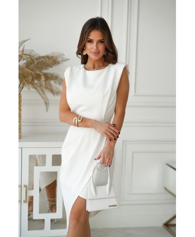 Vestito corto elegante – Colore bianco - Schiena scoperta