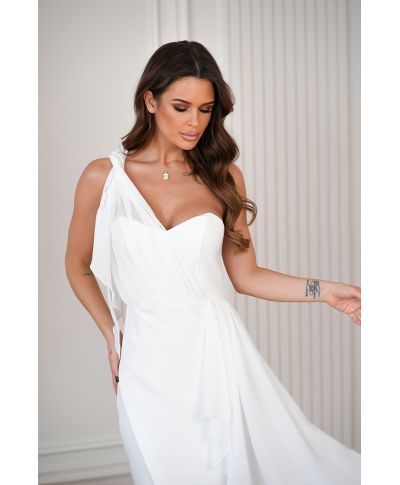 Vestito corto elegante - Tubino colore ecrù