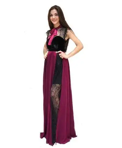 Abito Tuwe lungo - Inserti in pizzo - Elegante