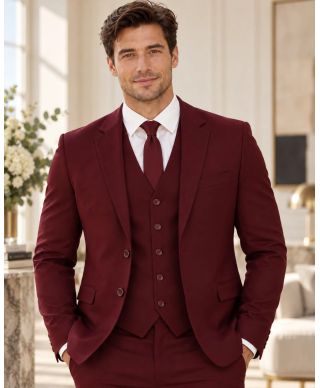 Abito uomo bordo con gilet - Tommaso