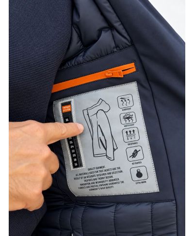 Trench uomo, blu - Alamari al collo - Ultra light - Abbigliamento uomo online - Gogolfun.it