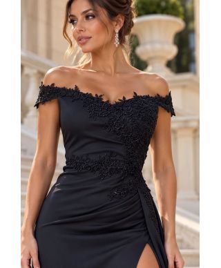 Abito neor a sirena con scollo a barca - Donna - Abiti a sirena online - Gogolfun.it