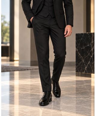 Smoking uomo nero, Strass argento - Modello Parma
